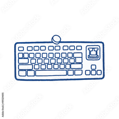 Mechanical computer keyboard missing key single gap hardware repair maintenance technical support concept World Day for Social Justice