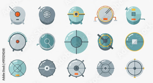 Collection of Futuristic Robot Vacuum Cleaner Designs.