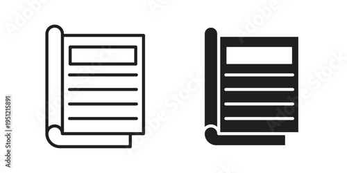Magazines icon in line design. icon for website design, mobile app, ui