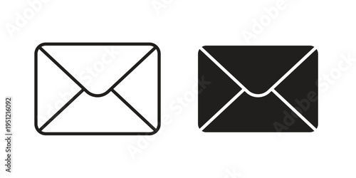 Mail icon in line design. icon for website design, mobile app, ui