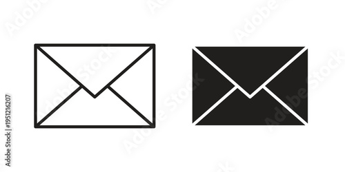 Mail icon in line design. icon for website design, mobile app, ui