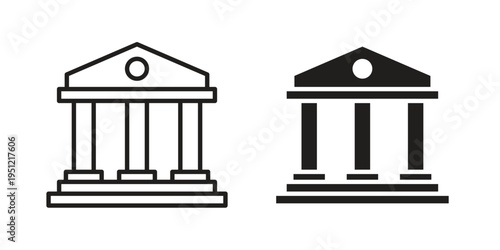 Museum icon in line design. icon for website design, mobile app, ui