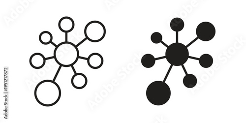 Network icon in line design. icon for website design, mobile app, ui