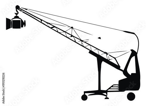 A vintage tractor spraying liquid in a lush agricultural field under bright sunlight isolated on white background, Vector, illustration