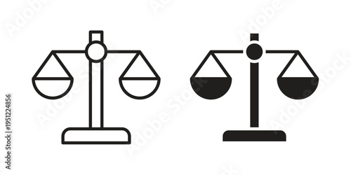 Scale icon in line design. icon for website design, mobile app, ui