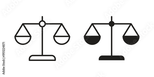 Scale icon in line design. icon for website design, mobile app, ui