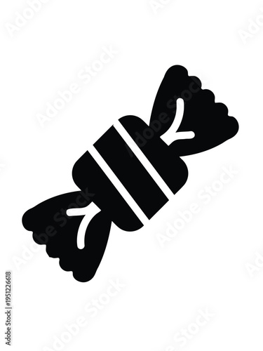 Abstract black and white icon representing a twisted dna strand or molecular helix structure. isolated on white background, Vector, illustration