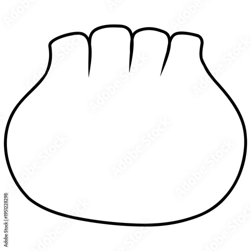 dim sum asian food icon vector