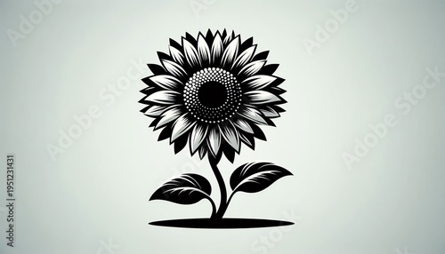 vector illustration of sunflower
