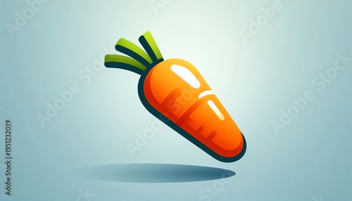 vector illustration of a carrot