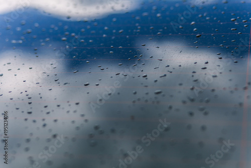 raindrops on a car window