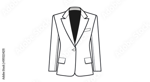 Menswear Fashion Clothing Blazer Jacket.