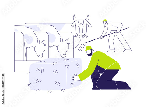 Roughages isolated cartoon vector illustrations.