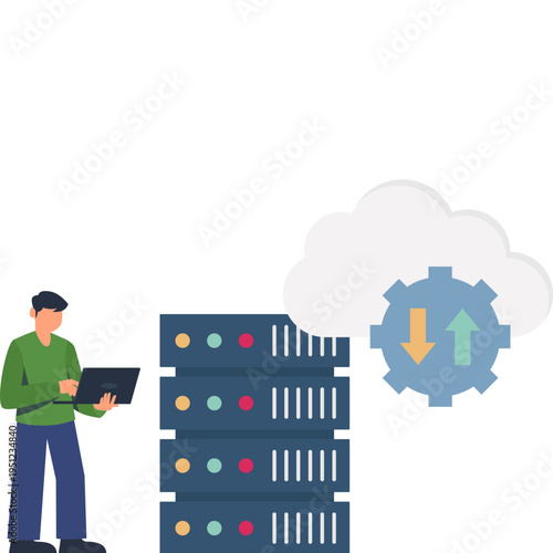 Distributed Computing Platform with Edge Technology for Cloud Processing and Data Network Illustration