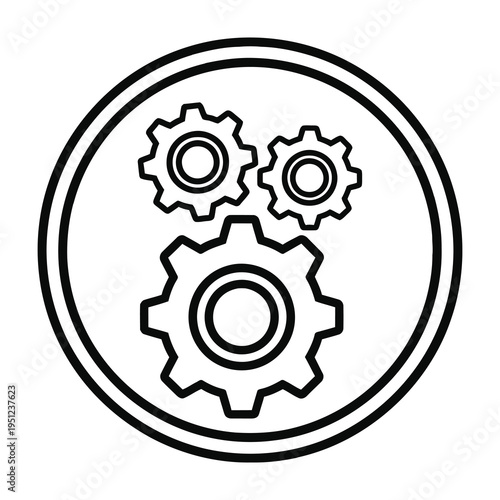 Interconnected gears symbolize teamwork and efficiency in modern design