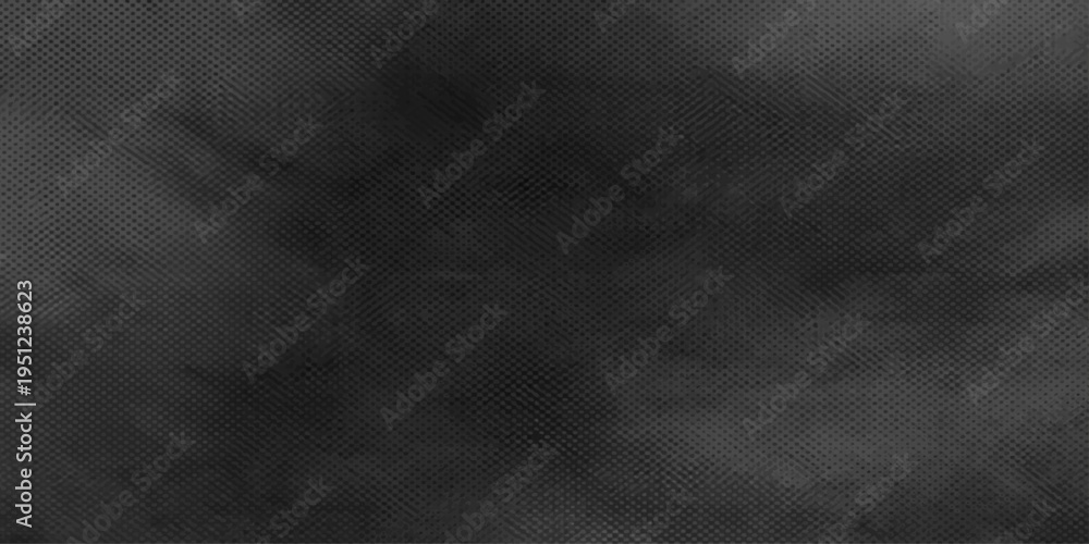 Fototapeta premium A vintage dark grunge backdrop featuring textured black and white smoke swirling across an aged gray chalkboard surface for an empty blank wallpaper design
