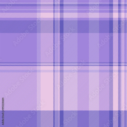 Mat vector seamless check, famous fabric tartan textile. Cool plaid background texture pattern in indigo and light colors.
