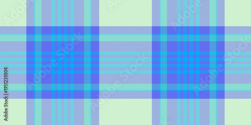Femininity plaid fabric texture, romantic check seamless vector. Store background textile tartan pattern in light and blue colors.