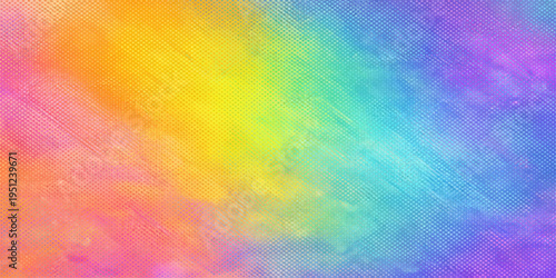 Seamless abstract watercolor background with a colorful rainbow spectrum pattern and bright paint texture for a vibrant art design wallpaper backdrop