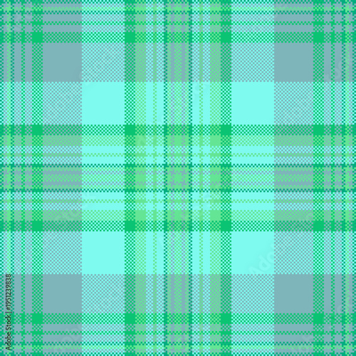 Harvest background pattern textile, periodic vector tartan fabric. Outside texture plaid check seamless in teal and cyan colors.
