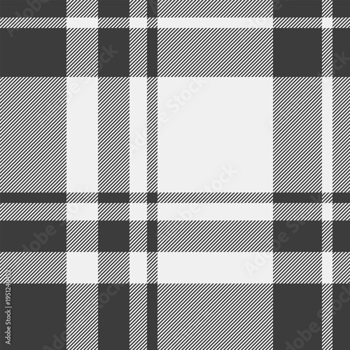 Occupation pattern vector plaid, image texture fabric background. Ornamental tartan check textile seamless in grey and white colors.
