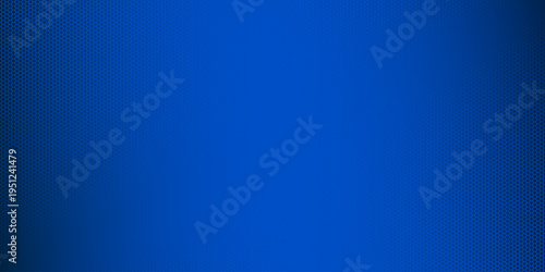 Abstract blue technology background with hexagonal mesh. Minimalist digital honeycomb texture and gradient light for futuristic network and cyber science design.