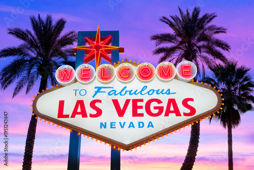 Welcome to Fabulous Las Vegas Sign. Logo Removed. The beautiful night sky in the background.