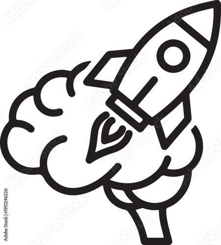 creativity, rocket, brain, launch, innovation, idea, startup, imagination, thinking, inspiration, growth