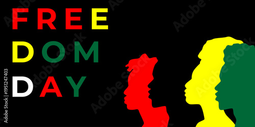 African American Independence Day. June 19th is a symbol of freedom and the rights of African Americans