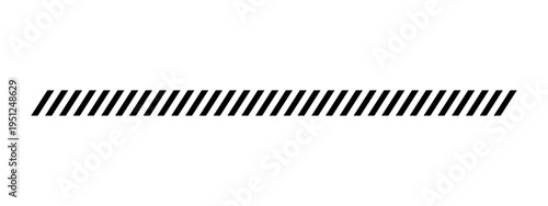 Slash line. Abstract dashed border divider set. Diagonal lines Border. Geometric print for caution tape or barrier. Parallel stripes. Black pattern isolated on white background vector or png