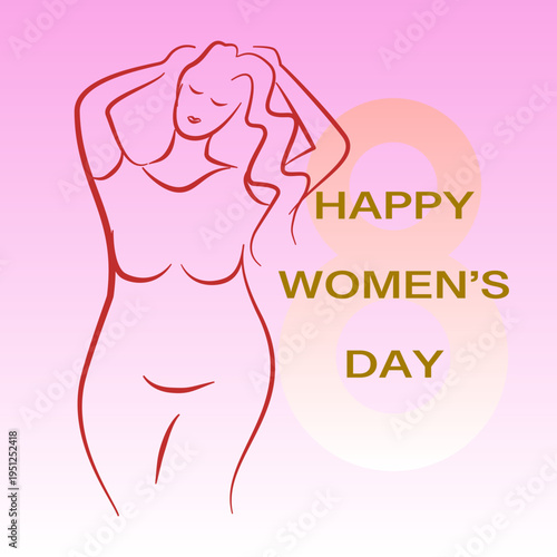 celebratory illustration for International Women's Day.