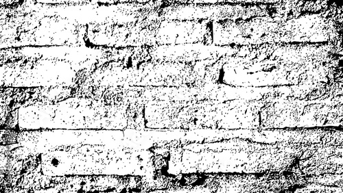 Black and white brick wall texture background with gray tones