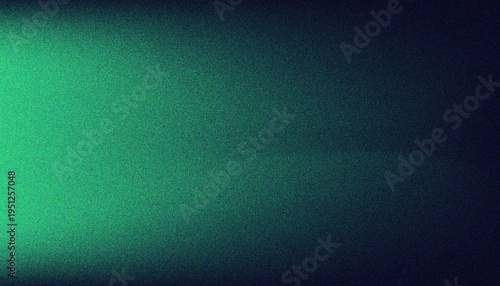 Картината върху платно Abstract grainy gradient background transitioning from bright green to deep navy