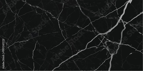 Seamless black marble texture background with natural white veining, elegant and luxurious surface for design and decor, natural stone, white veins, texture pattern