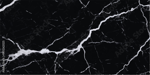 Subtle black marble pattern with delicate white fissures, perfect for a refined and understated background texture in commercial design projects, white veins