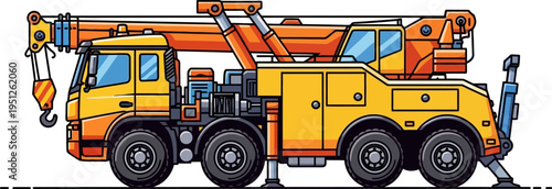 All-terrain mobile crane for heavy lifting tasks