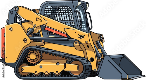 Compact track loader used in earthmoving projects