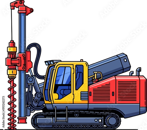 Crawler mounted drilling rig for geotechnical engineering