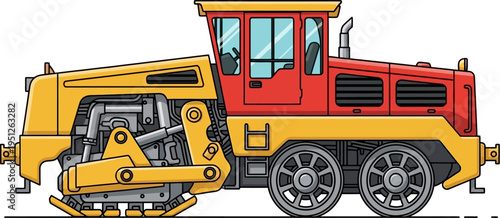 Heavy industrial crawler tractor for specialized towing