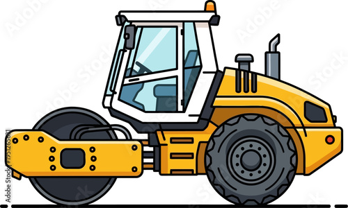 Vibratory road roller for asphalt compaction and paving