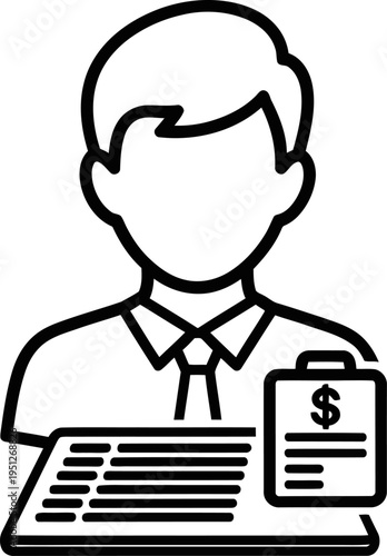 Professional accountant reviewing financial spreadsheet data