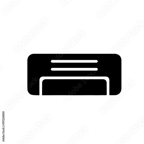 Air Conditioner Vector Illustration – Wall Mounted Split AC Cooling Unit Icon