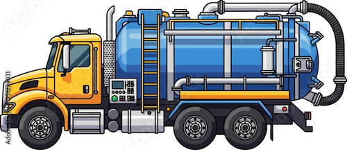 Professional hydrovac truck for utility excavation services
