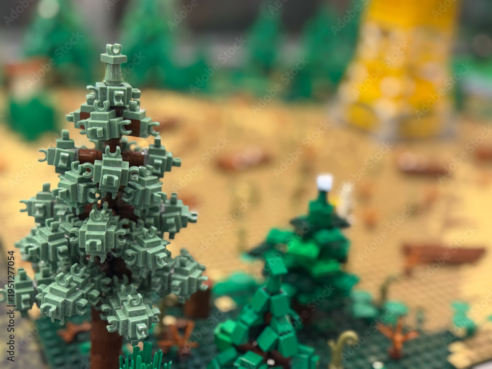 Obraz premium Lego pine tree diorama
