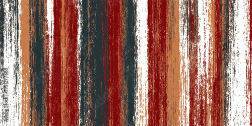 Abstract artwork composed of dynamic vertical brushstrokes in a palette of contrasting colors, evoking an artistic statement.