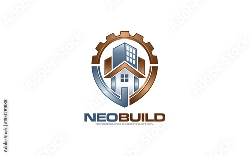 Illustration vector graphic of remodeling and construction, home repair and Building renovation logo design template