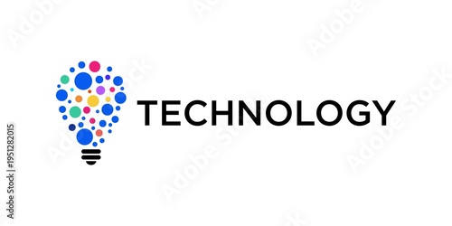 Collection of technology connection logo design modern with abstract dot, Blockchain, molecule and system graphic design vector illustration. Symbol, icon, creative.