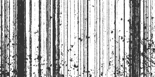 Abstract linear pattern with a high-contrast black and white, featuring a network of vertical lines that create a dynamic textured background. This design evokes the aesthetic of distressed.