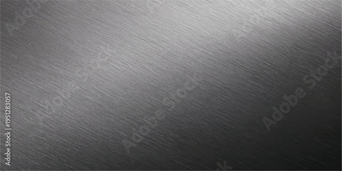 Metallic brushed texture with diagonal scratches and subtle light highlights, offering a sophisticated industrial or automotive background element, brushed metal