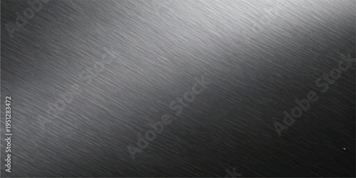 Close-up of a dark brushed steel texture with fine parallel lines and a subtle highlight reflecting light, industrial background pattern, metal texture, close up